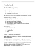 Summary Strategy and Organisation (6011P0203Y)