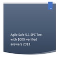 Agile Safe 5.1 SPC Test with 100% verified answers 2023