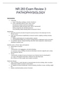 NR 283 Exam Review 3 PATHOPHYSIOLOGY| WITH RATIONALES