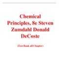 Chemical Principles, 8e Steven  Zumdahl Donald DeCoste (Test Bank)