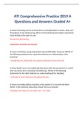ATI Comprehensive Predictor 45 versions questions with answers 2023/2024