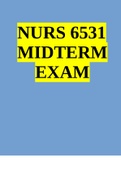 NURS 6531 Midterm Exam
