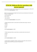 ITM 301 Midterm Review questions with correct answers