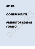ATI RN COMPREHENSIVE PREDICTOR 2022-23 FORM C COMPLETE WITH ANSWERS