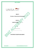 MNB3701 ASSIGNMENT 4 REPORT 2 GUIDELINES 2023