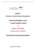 MNB3701 ASSESSMENT 4 - 2023 - UNISA - PASS WITH 80%+