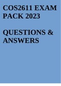 cos2611 exam pack 2023
