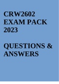 crw2602 exam pack 2023
