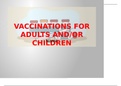NUR 500 NP Vaccinations for Adults