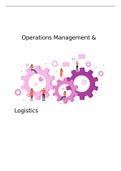 Operations Management & Logistics lecture & chapter summary