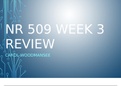 NR 509 Week 3 Review 2023