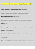 Jardins cardiopulmonary anatomy & physiology chapter 2 Exam Questions and Answers (2022/2023) (Verified Answers)