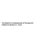 Test Bank For Fundamentals of Nursing 3rd Edition Barbara L. Yoost, Test Bank For Fundamentals of Nursing Concepts And Competencies For Practice 9th Edition Chapter 1-43 | Updated Guide 2023, Test Bank For Fundamentals of Nursing 11th Edition Potter Perry