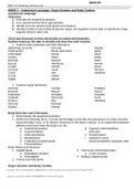 BIOS 251 Week 1 – 7 Anatomy Lab Terms List with Practice Pictures | Download To Score An A