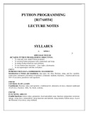 Class notes R17A0554 (R17A0554)  Beginning Python, ISBN: 9781430206347