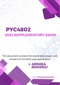 2023 PYC4802 Exam with Answers