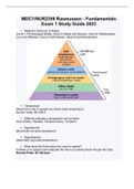 MDC1/NUR2356 Rasmussen - Fundamentals Exam 1 Study Guide 2023