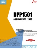DPP1501 ASSIGNMENT 2 2023 (765929)