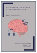 PWS: Wat is de invloed van muziek op je concentratievermogen?