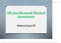 Midterm Exam PP - NR509 / NR 509 (Latest 2023 / 2024) : Advanced Physical Assessment - Chamberlain