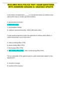 NUCLMED N01A POLICE TEST  EXAM QUESTIONS WITH ANSWERS GRADED A+ 2022/2023 UPDATE
