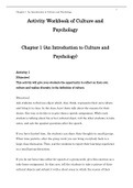 Culture and Psychology, 6e David Matsumoto, Linda Juang (Activity Workbook)