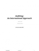Auditing: An International Approach