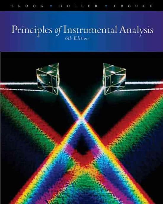Chromatografie samenvatting (Principles of Instrumental Analysis, Skoog A.)