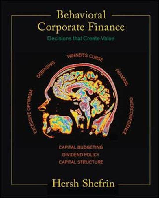Behavioural Corporate Finance - Summary