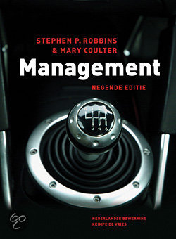 Management 9e editie Stephen P. Robbins & Mary Coulter