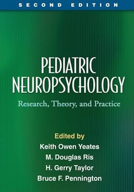Child Neuropsychology boeksamenvatting 