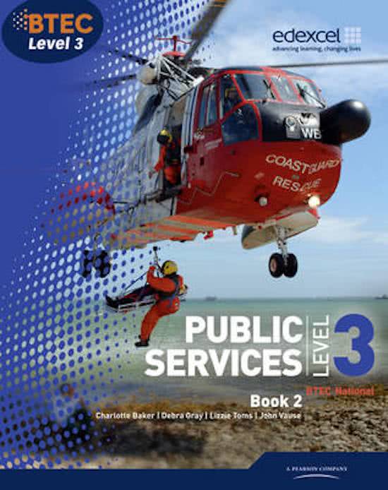 BTEC Public Services Unit 8 Assignment 1 - P1, P2, M1