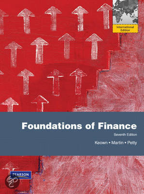 Test Bank For Foundations of Finance, 10TH Edition By Keown/Martin/Petty