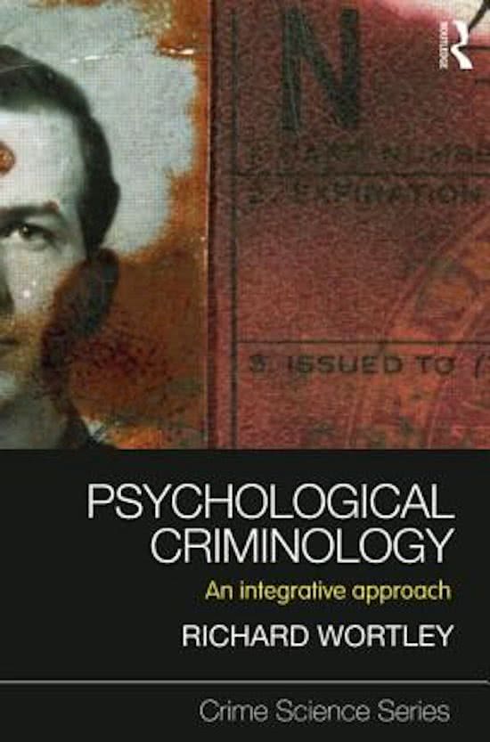 Samenvatting Perspectieven op Criminaliteit Psychologie (boek + artikelen)