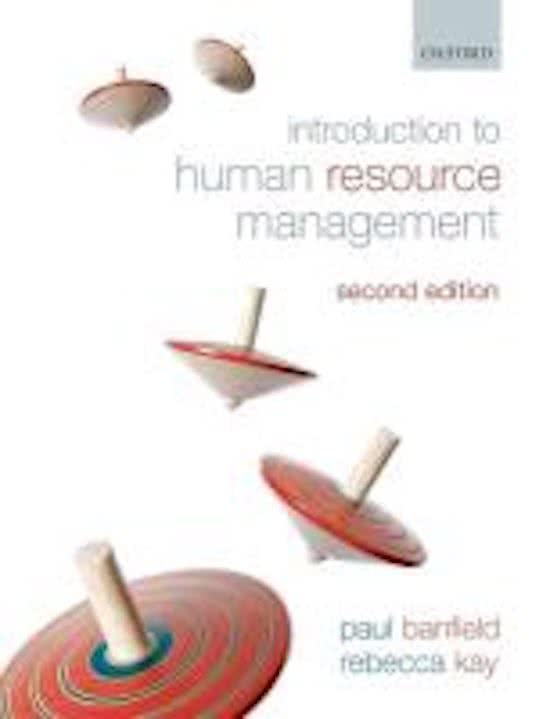 Summary book: human resource management