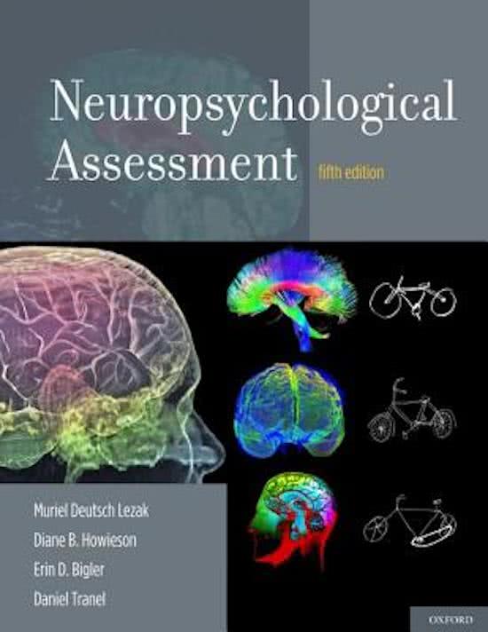 Samenvatting Neuropsychological Assessment (hoofdstuk 1 t/m 8)