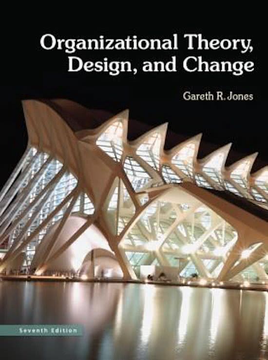 Organizational Theory, Design, and Change, Jones - Exam Preparation Test Bank (Downloadable Doc)