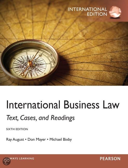 International Business Law: International Edition