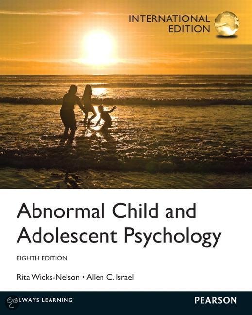 Samenvatting psychopathologie bij kinderen en adolescenten inclusief artikelen (PM0922212514)