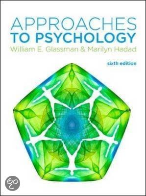 Uitgebreide begrippenlijst bij Approaches to Psychology - William E. Glassman, Marilyn Hadad