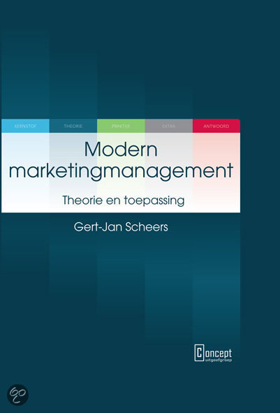 Tentamen samenvatting Modern Marketingmanagement Gert-Jan Scheers - Hele boek editie 2017 - nieuw 2024