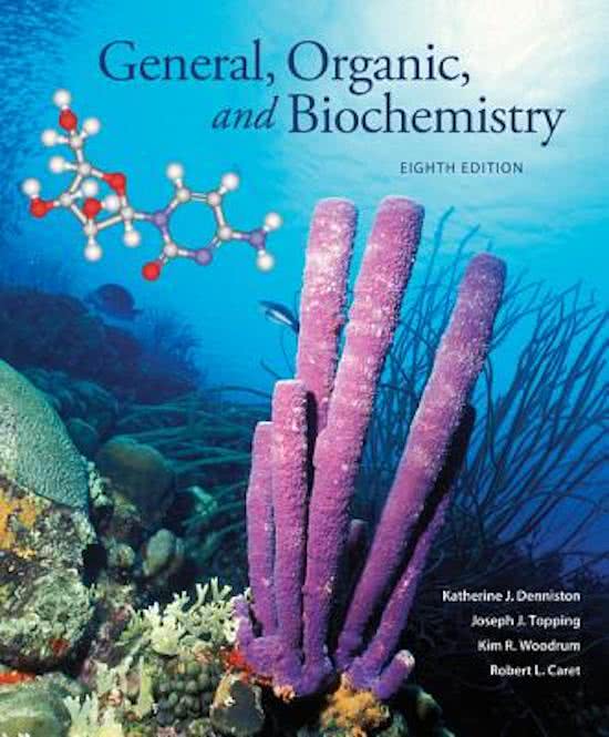 Samenvatting General, Organic and Biochemistry(H2,H3,H4,H7,H8) -  Bchem jaar 1