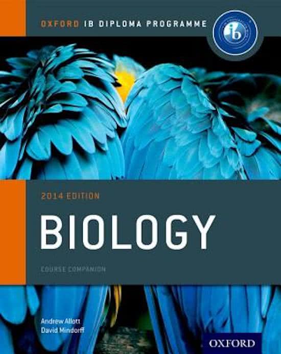 Summary Option A IB Biology Course Companion