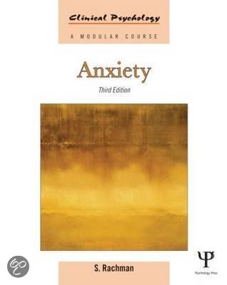 Clinical Psychology Anxiety Summary 