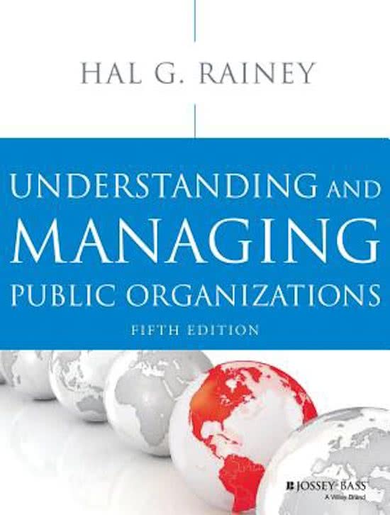 Understanding and Managing Public Organizations