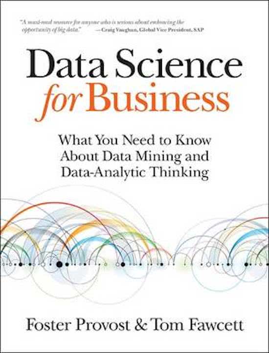 Full Summary of Chapters and Lecture Slides Data Science for Business