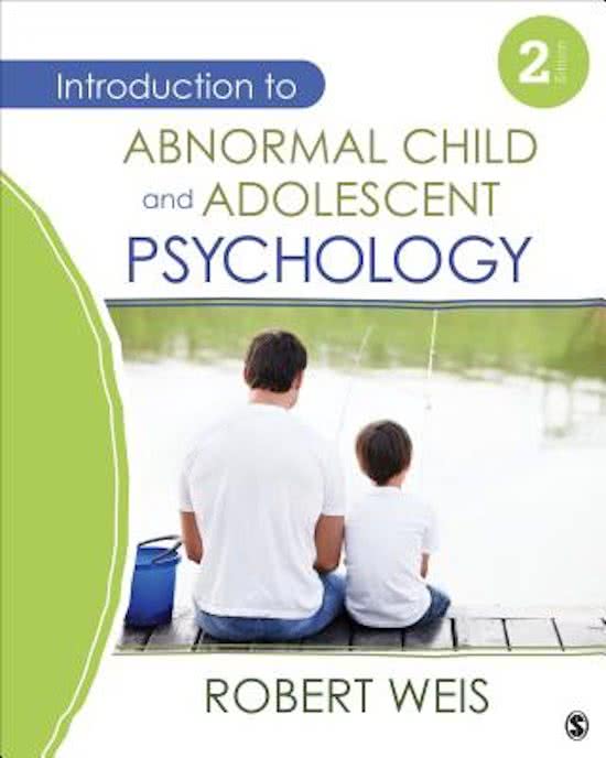 Hoofstuk 11-13-14-15 Introduction to Abnormal Child and Adolescent Psychology