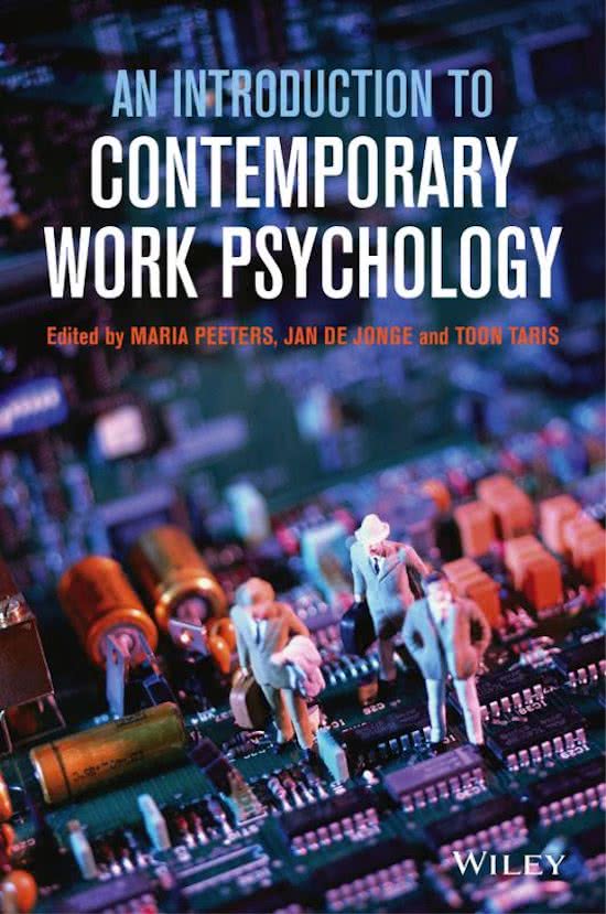 Summary - An introduction to contemporary work psychology - Including figures and tables. Course Work, Well-Being and Performance