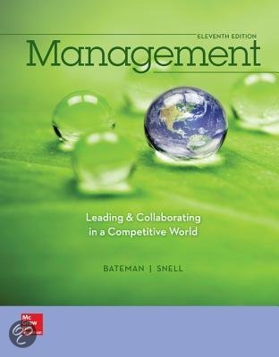 [Management Leading _ Collaborating in a Competitive World,Bateman,11e] 2023-2024 Test Bank: Your Study Companion