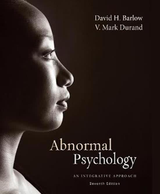 Psychology of Abnormal Behavior Samenvatting